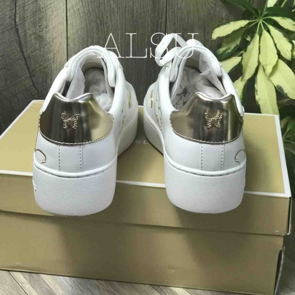 Michael Kors Poppy Lace Up Optic White W AUTHENTIC - Picture 7 of 8